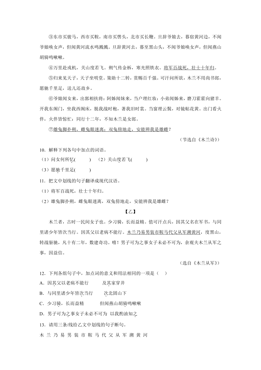 广东省茂名市信宜市2023-2024学年七年级下学期期中语文试题（含解析）