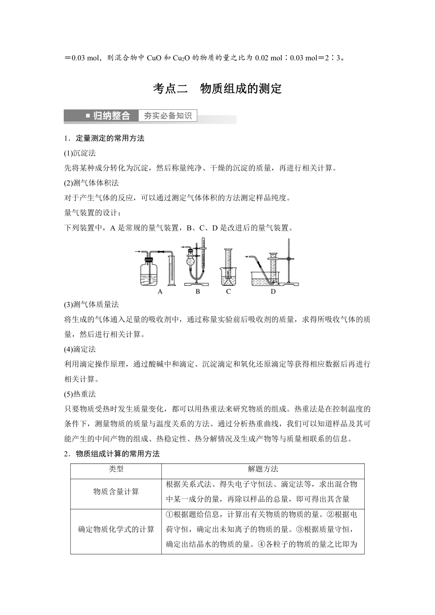 2023年江苏高考 化学大一轮复习 专题10 第二单元　物质的检测综合实验探究（学案+课时精练 word版含解析）