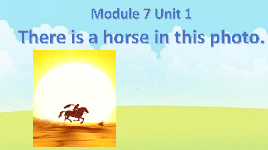 Module 7 Unit 1 There is a horse in this photo. 课件（共25张PPT）