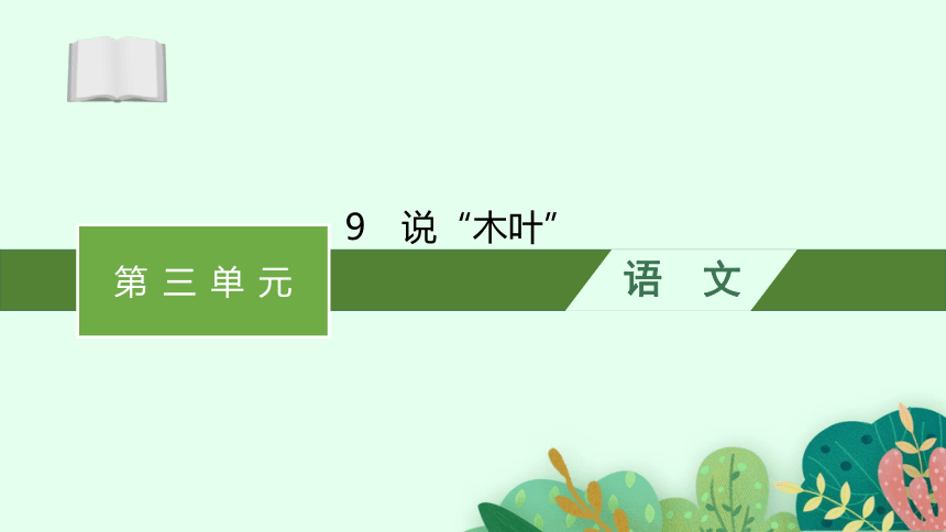 9　说“木叶”课件(共46张PPT)部编版必修下册