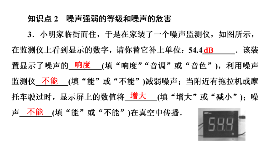 2.4噪声的危害和控制（习题PPT））2021-2022学年八年级上册物理人教版(共14张PPT)