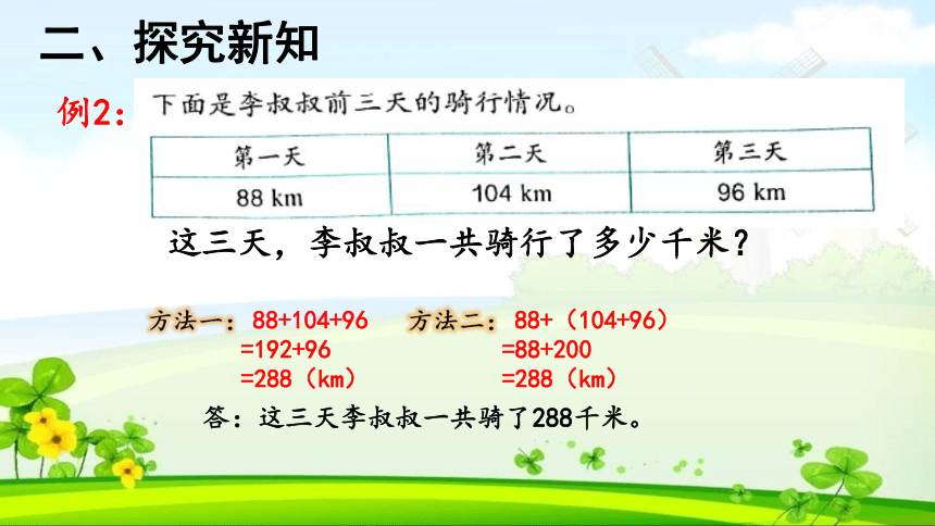 人教版 四年级下册3.1加法云算定律(共14张PPT)