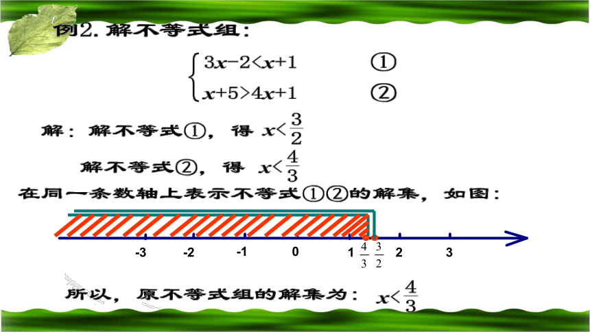 鲁教版（五四制）七年级数学下册11.6.《一元一次不等式组》第二 课时 课件（共15张ppt）