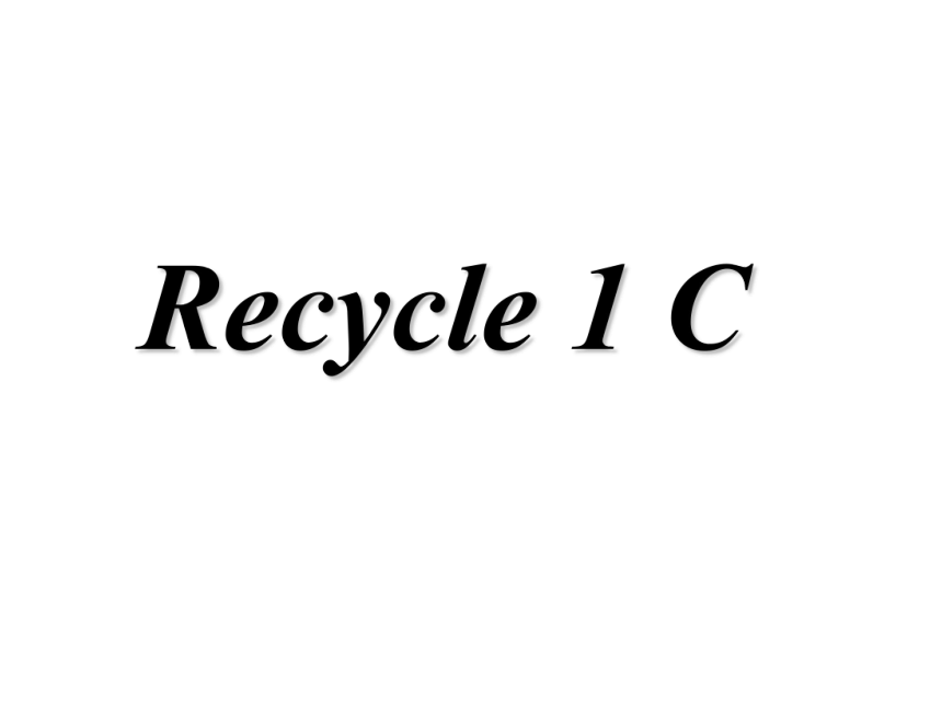 人教PEP版五年级英语下册 Recycle 1C  课件 (共15张PPT)