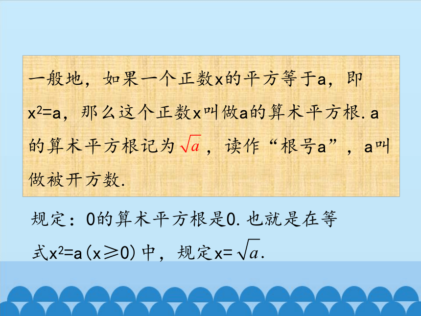 冀教版八年级上册14.1 平方根（第二课时）课件(共21张PPT)