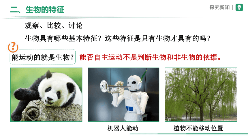 1.1.1 生物的特征（教学课件）-2023-2024学年七年级生物上册精品资源包 课件（人教版）(共23张PPT)