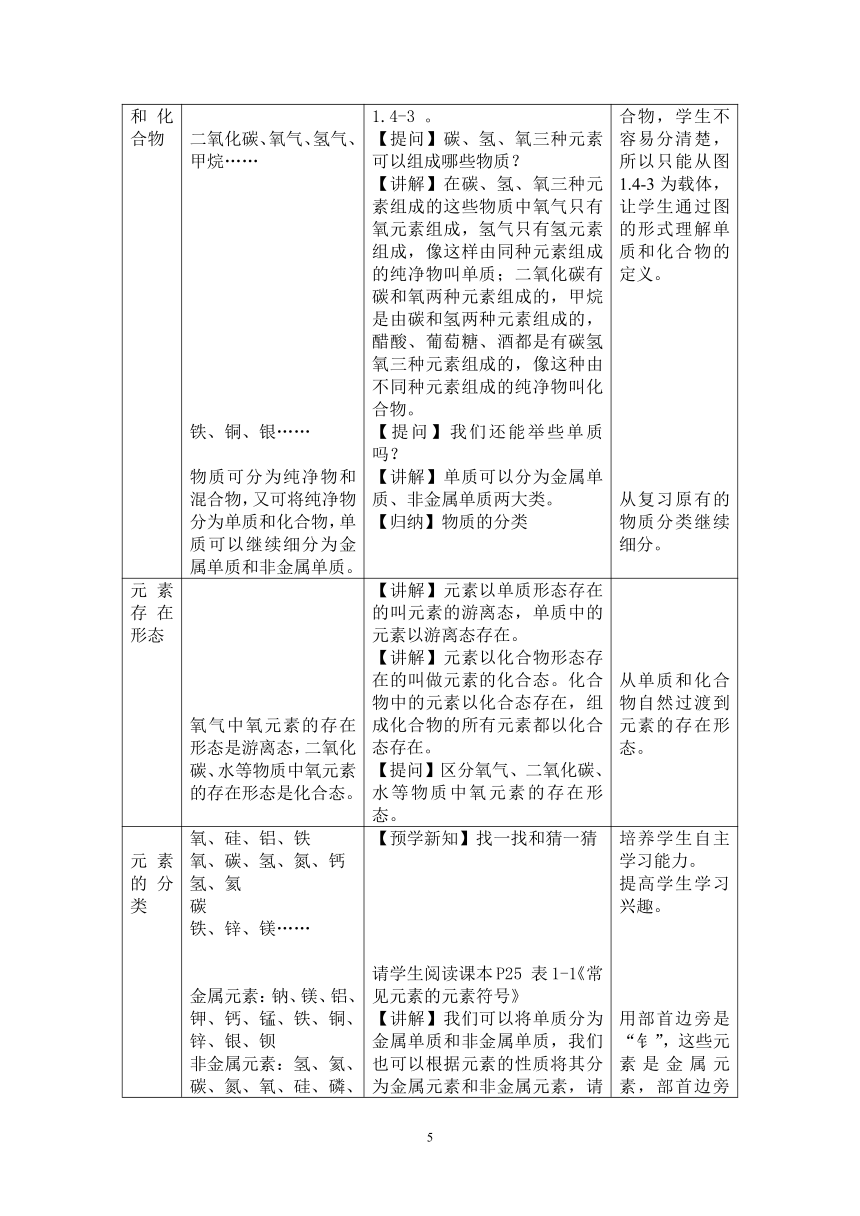 1.4 世界通用的化学语言 教学设计+说课稿+学习单