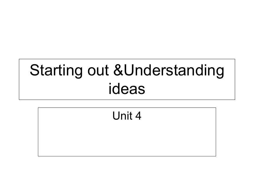 外研版(2019)选择性必修一Unit 4 Meeting the Muse Starting out and Understanding ideas 课件（共11张ppt）