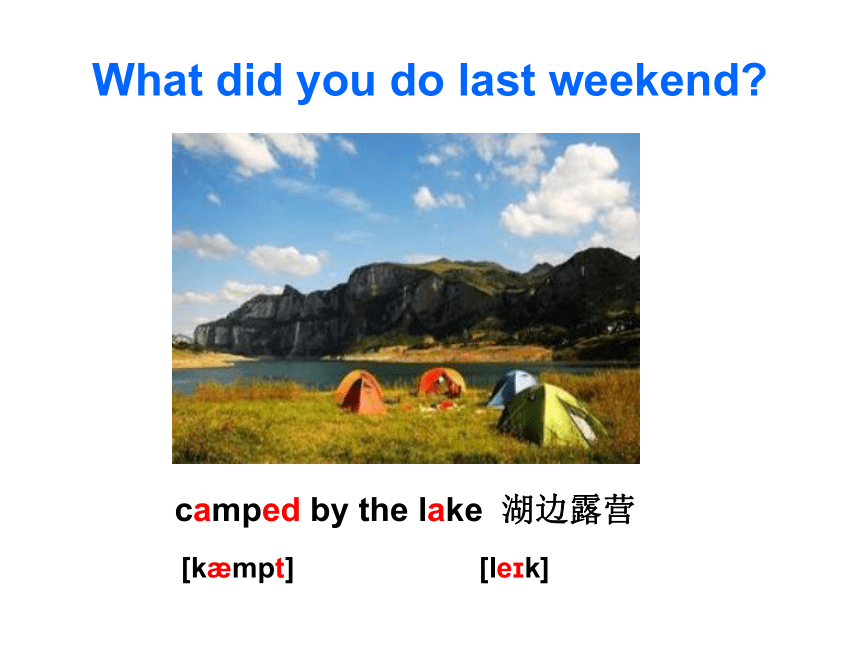Unit12 What did you do last weekend？ SectionA 1a-2c 课件(共29张PPT)