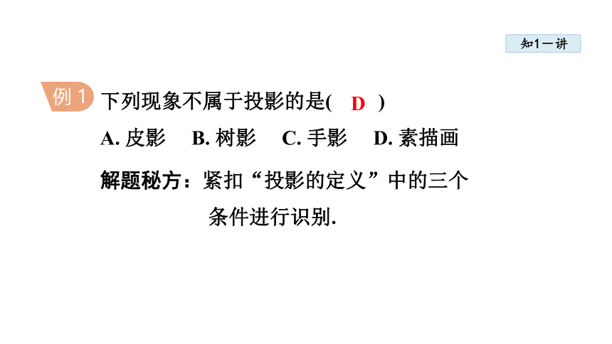 湘教版九年级数学下册3.1投 影课件(共50张PPT)