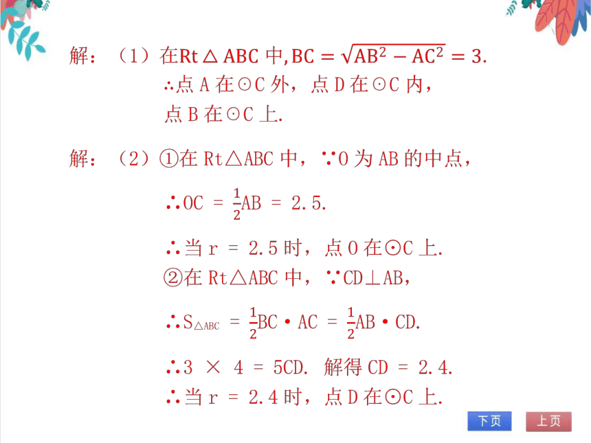 【北师大版】数学九(下)3.1 圆 同步练习本（课件版）