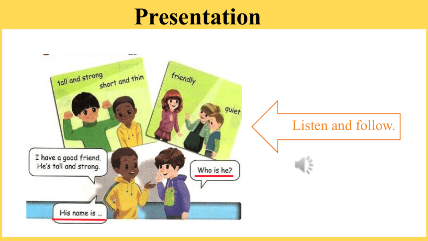 Unit 3 My friends  PartA  Let’s learn课件（共20张PPT，内嵌音频）