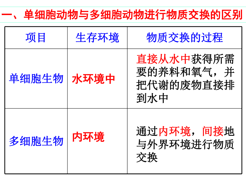 &3.1.1 细胞生活的环境（课件+习题精练）（共56张PPT）