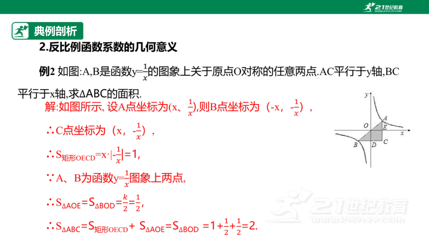 【原创精品】人教版数学九年级下册 26.1.2.2 《反比例函数的图象和性质2》课件 (共30张PPT)