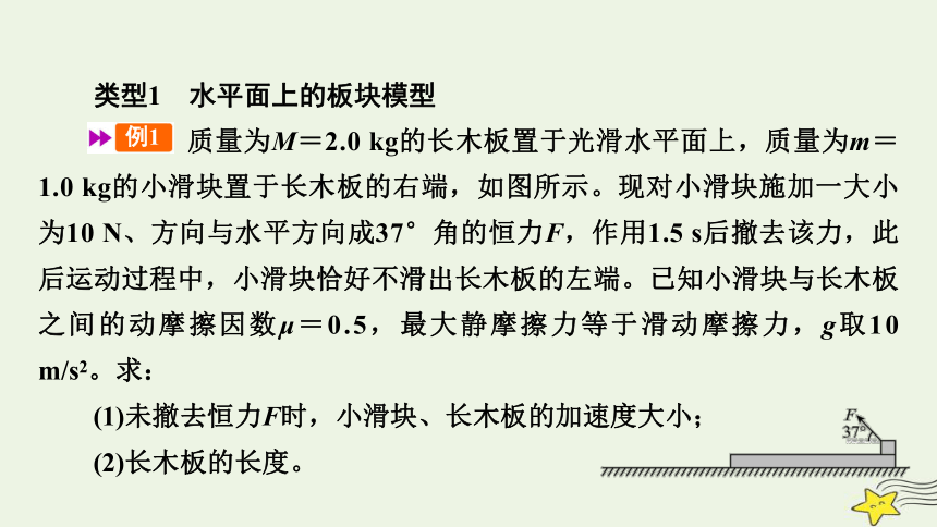 新高考2023版高考物理一轮总复习第3章专题强化一板块模型课件(共27张PPT)