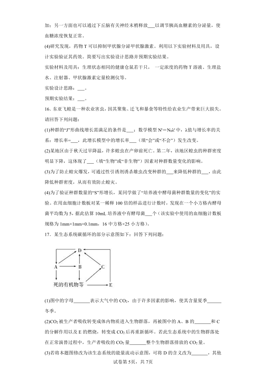 海南省琼海市嘉积中学2023-2024学年高二下学期第一次月考生物试题A卷（含解析）