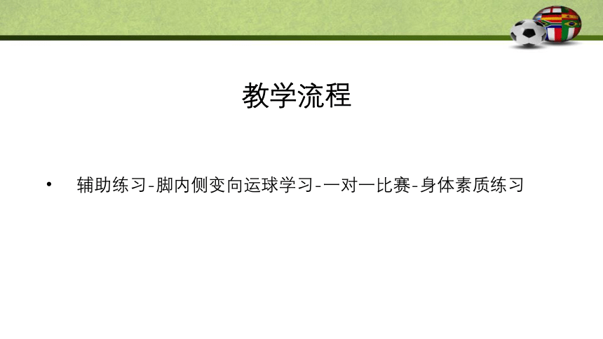 通用版体育一年级上册 足球脚内侧变向运球 课件 (共13张PPT)