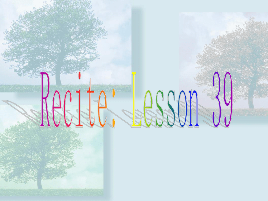 新概念英语第二册Lesson40课件(共69张PPT)