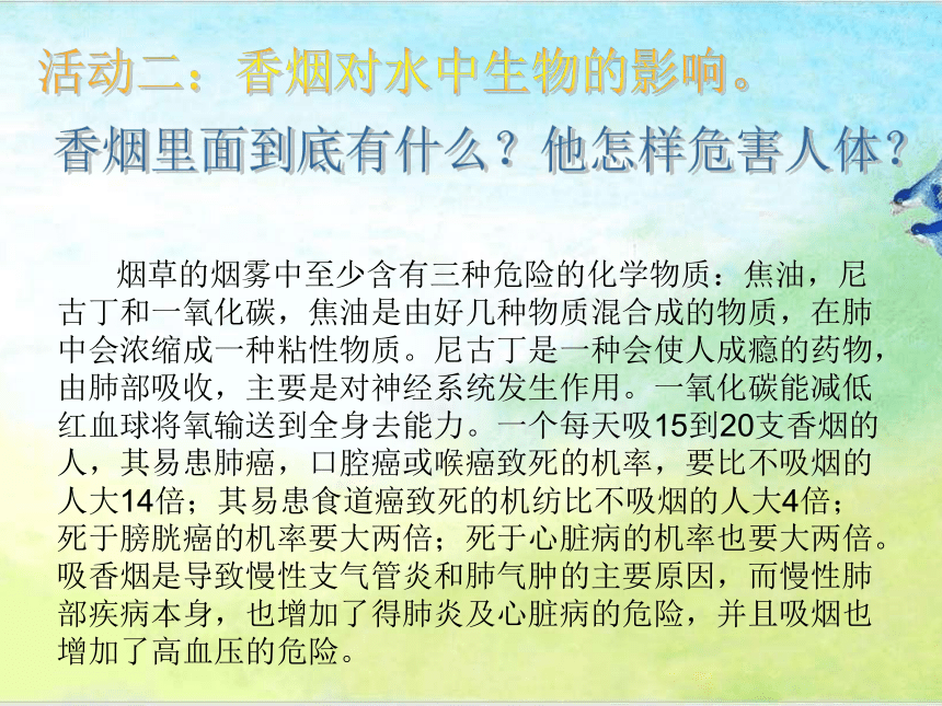 人教川教版六年级上册 生命 生态 安全 9 远离烟酒 课件（10张ppt）