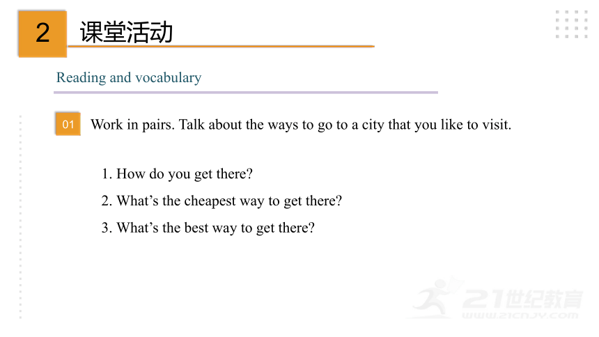 Module 4 Planes, ships and trains Unit 2 What is the best way to travel？课件37张PPT