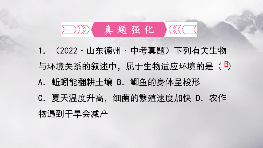 第一单元 第二章 了解生物圈-【复习旧知】2022-2023学年七年级生物上册复习课件（人教版）(共46张PPT)