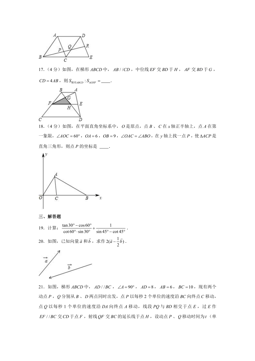 2019-2020学年上海市徐汇区华育中学九年级（上）期中数学试卷（Word版 含解析）