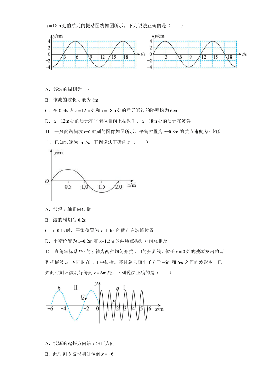 3.3机械波案例分析 同步训练（Word版含答案）