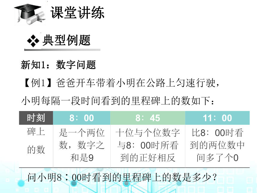 北师大版数学八年级上册 5.5  应用二元一次方程组——里程碑上的数课件（28张PPT）