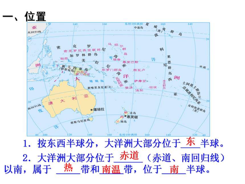 晋教版地理七年级下册 10.3 澳大利亚──大洋洲面积最大的国家 课件（共26张PPT）