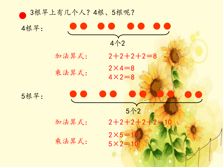 二年级上册数学 看杂技——表内乘法（一）-2的乘法口诀_课件1 青岛版（五四制）13页PPT