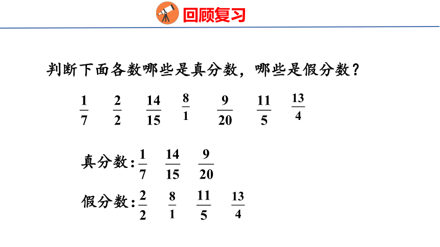 (2023春)人教版五年级数学下册 第4课时  假分数化成整数或带分数（课件）(共26张PPT)