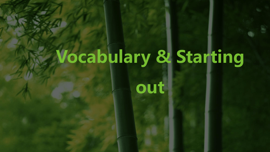 外研版（2019）选择性必修2 Unit2  Improving yourself Vocabulary & Starting out课件（26张）