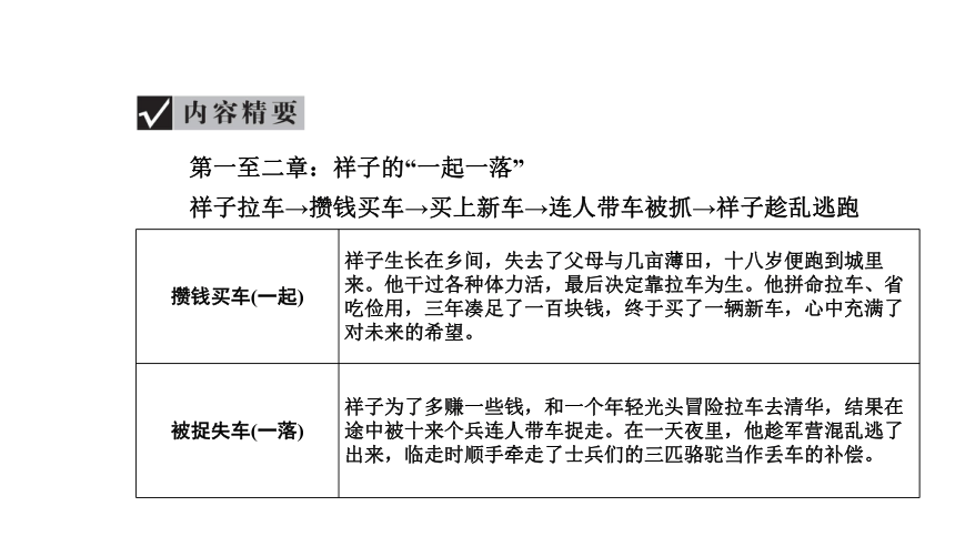 2021年浙江省中考语文复习课件 名著导读 《骆驼祥子》（48张PPT）