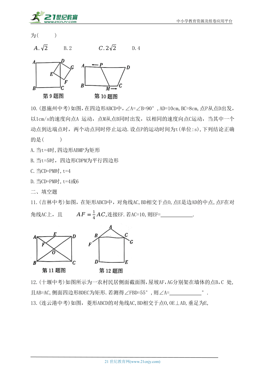 第六章  特殊平行四边形  综合练习（含答案）