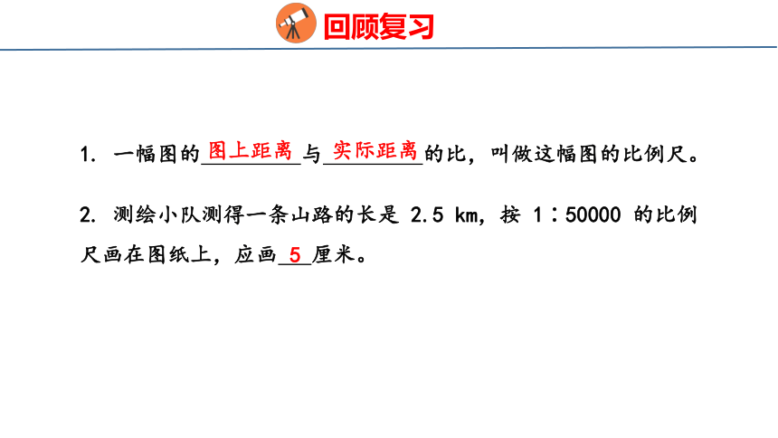 6.5 认识线段比例尺、确定物体位置课件六年级上册数学冀教版(共19张PPT)