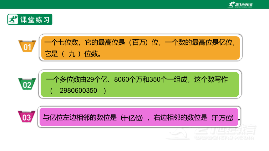 人教版 数学四年级上册 9.1《大数的认识》PPT（共20张PPT）