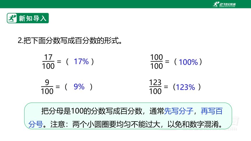 新课标苏教版六上6.2 《百分数与小数、分数的互化》课件（27张PPT）