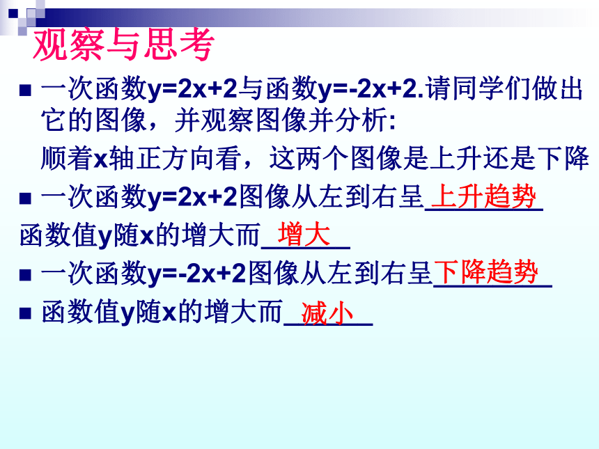 沪教版（上海）数学八年级第二学期-20.3  (1)一次函数的性质   课件（共13张ppt）