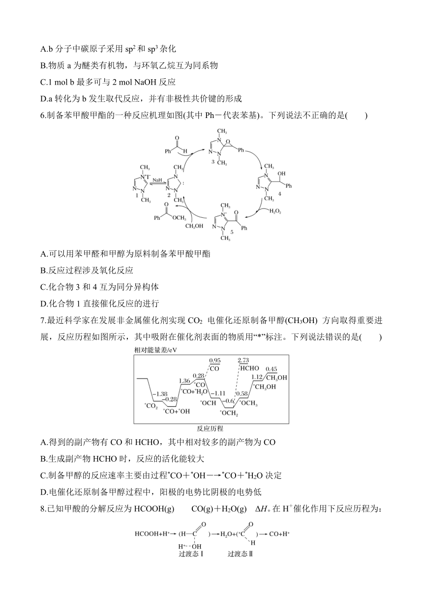 选择题突破八　反应历程(机理)分析  专项特训（含解析）2024年高考化学二轮复习