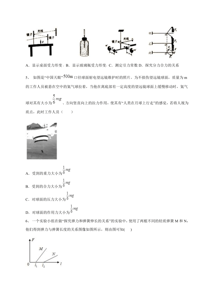 专题9：重力、弹力—【新教材】人教版（2019）高中物理必修第一册同步练习（机构）（Word含答案）