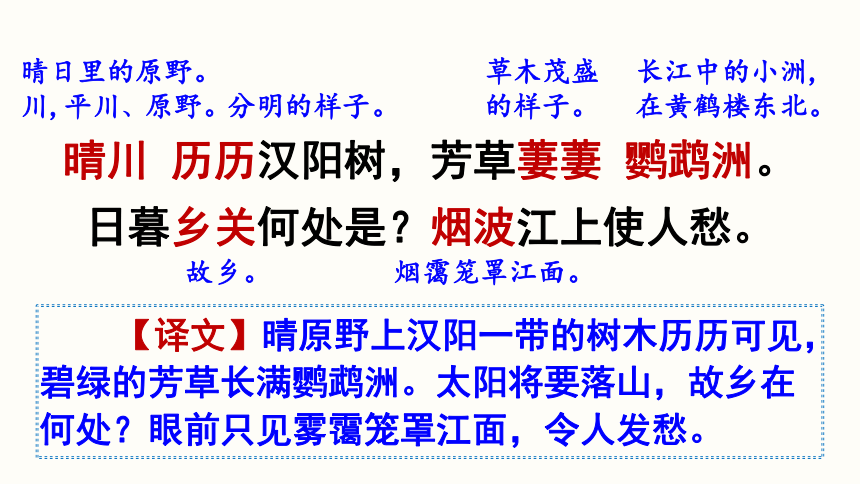 部编版语文八年级上册 《唐诗五首》-《黄鹤楼》 课件 (共22张PPT)