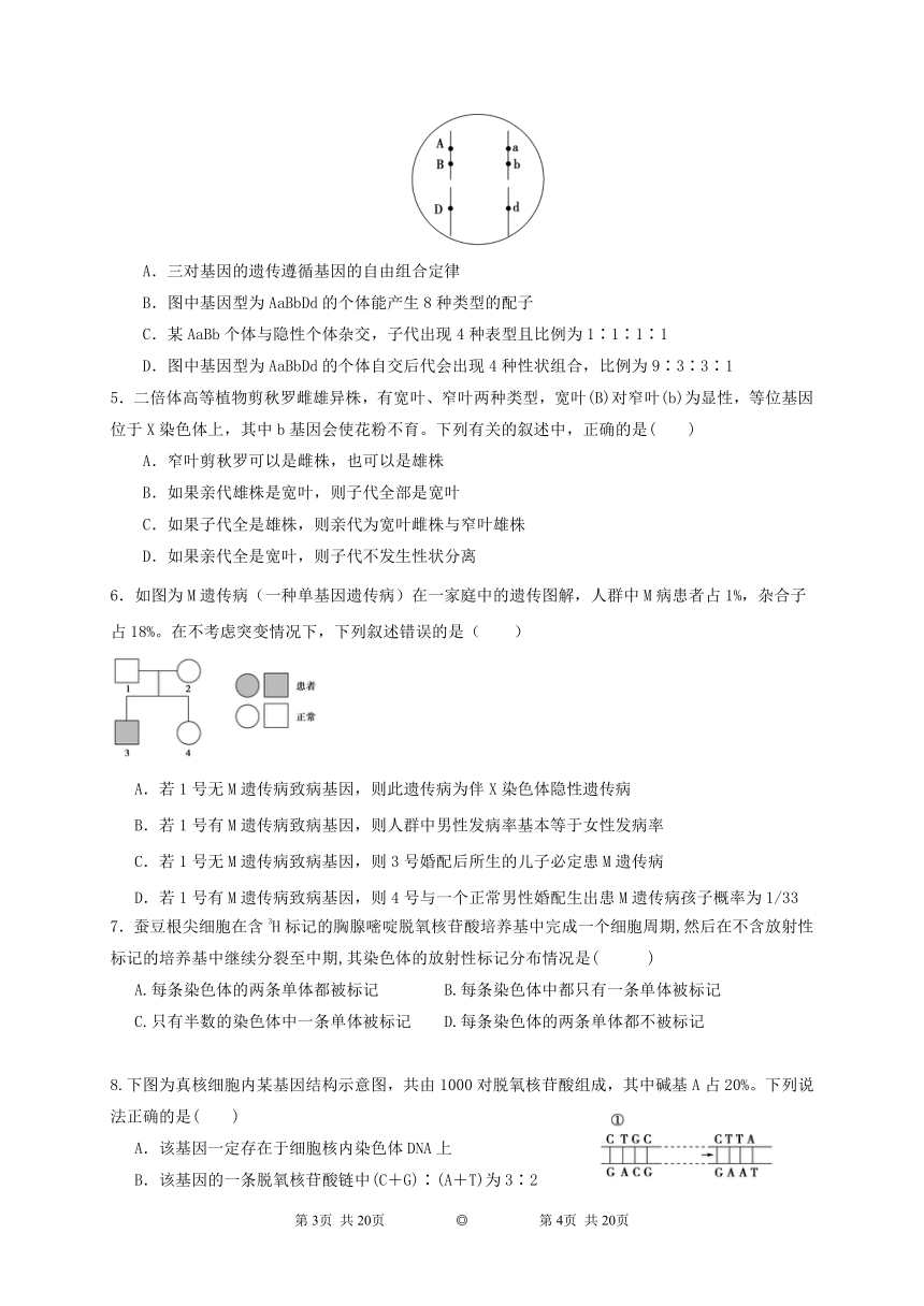 山东省六校“山东学情”2020-2021学年高一下学期6月第二次联考生物试卷 Word版含解析