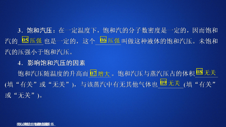 2020-2021学年高二物理人教版选修3-3课件：  9.3饱和汽与饱和汽压(共38张PPT)