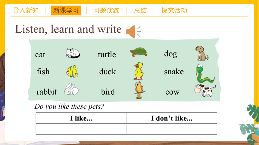 Unit8 Do you have a pet?  Section B 课件(共18张PPT)