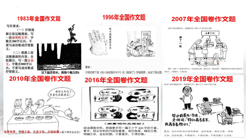 2023届高考专题复习：漫画作文的审题(共16张PPT)