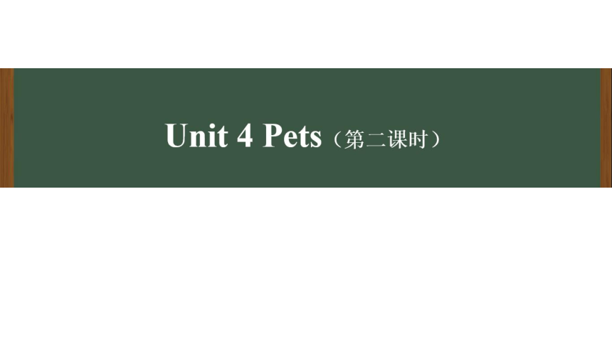 Unit 4 Pets 第二课时课件（共55张PPT，内嵌音视频）