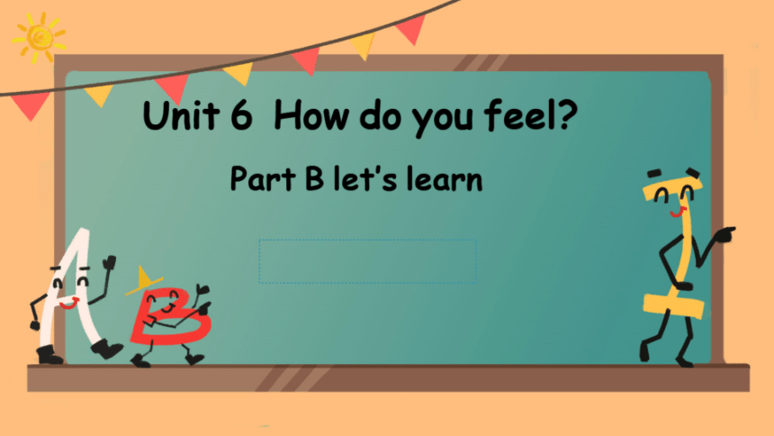 Unit 6 How do you feel Part B Let's learn 同步课件（希沃版+图片版PPT)