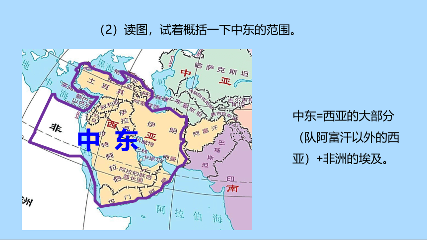 人教版地理七年级下册8.1 中东 第一课时课件(共31张PPT)