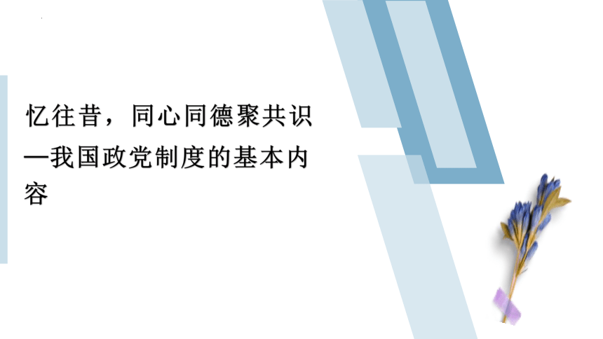 高中政治统编版必修三6.1中国共产党领导的多党合作和政治协商制度 课件（共45张ppt）