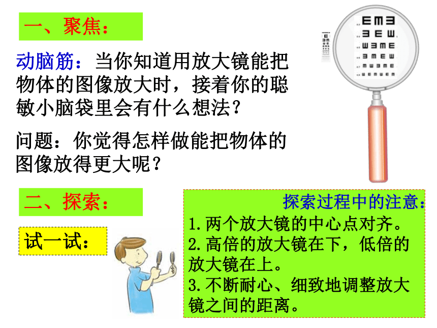 教科版（2017秋）小学科学 六年级上册 1.2怎样把物体放的更大 课件(共10张PPT)